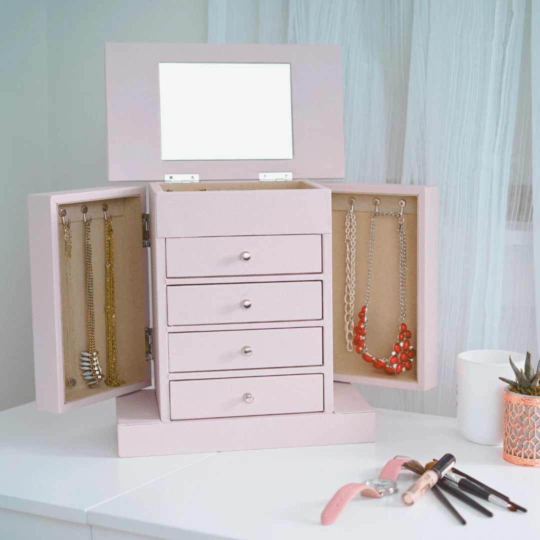 Women's Jewelry Storage Box, Blush | eBay