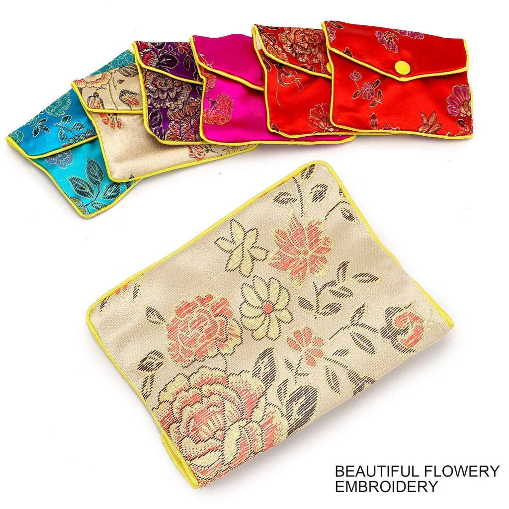 12pcs Jewelry Storage Bags Silk Chinese Tradition Pouch Purse Jewels Organizer | eBay
