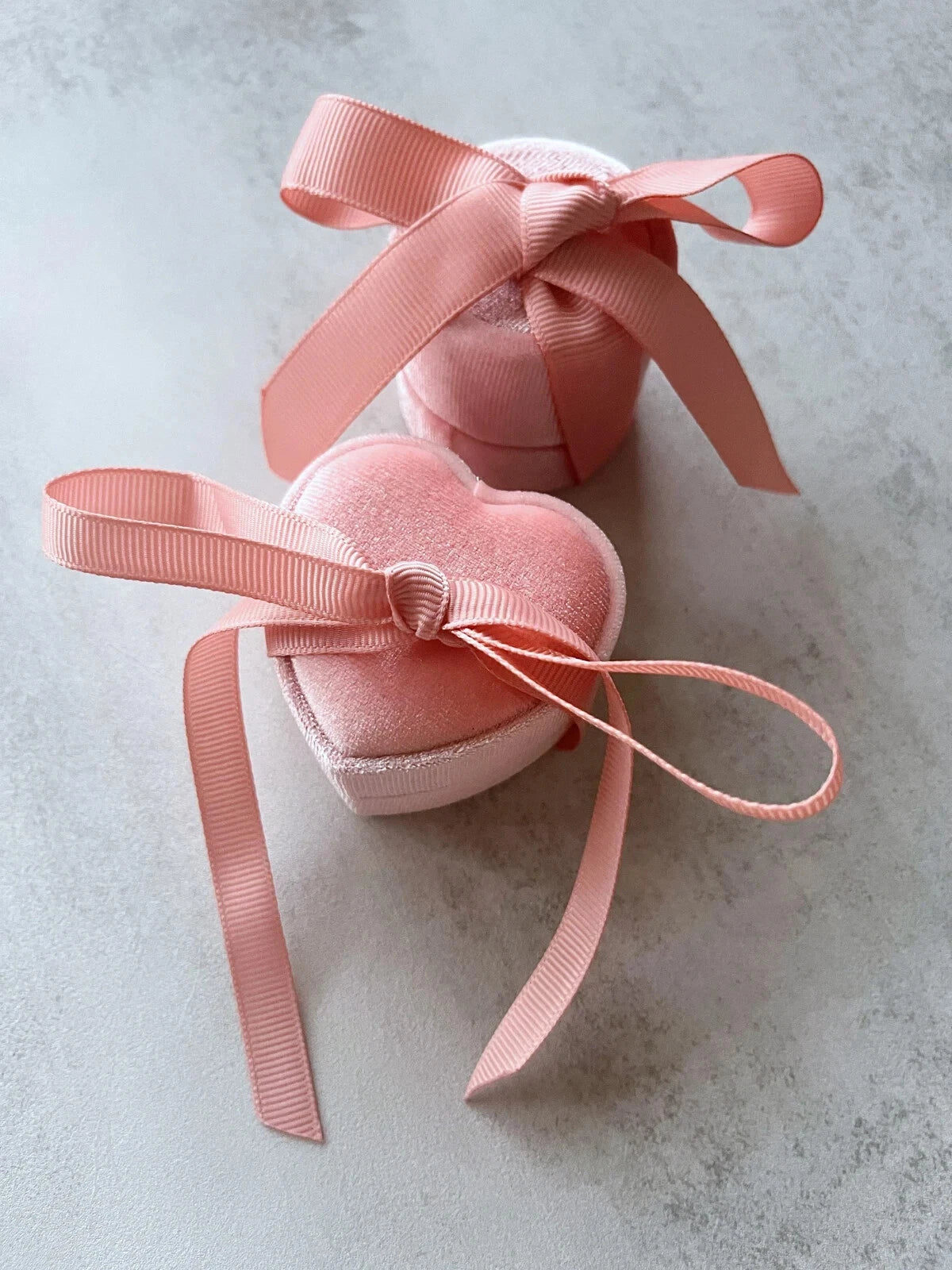 Pink Velvet Ring Box Jewellery Storage Box With Ribbon Marriage Proposal AUSTOCK | eBay