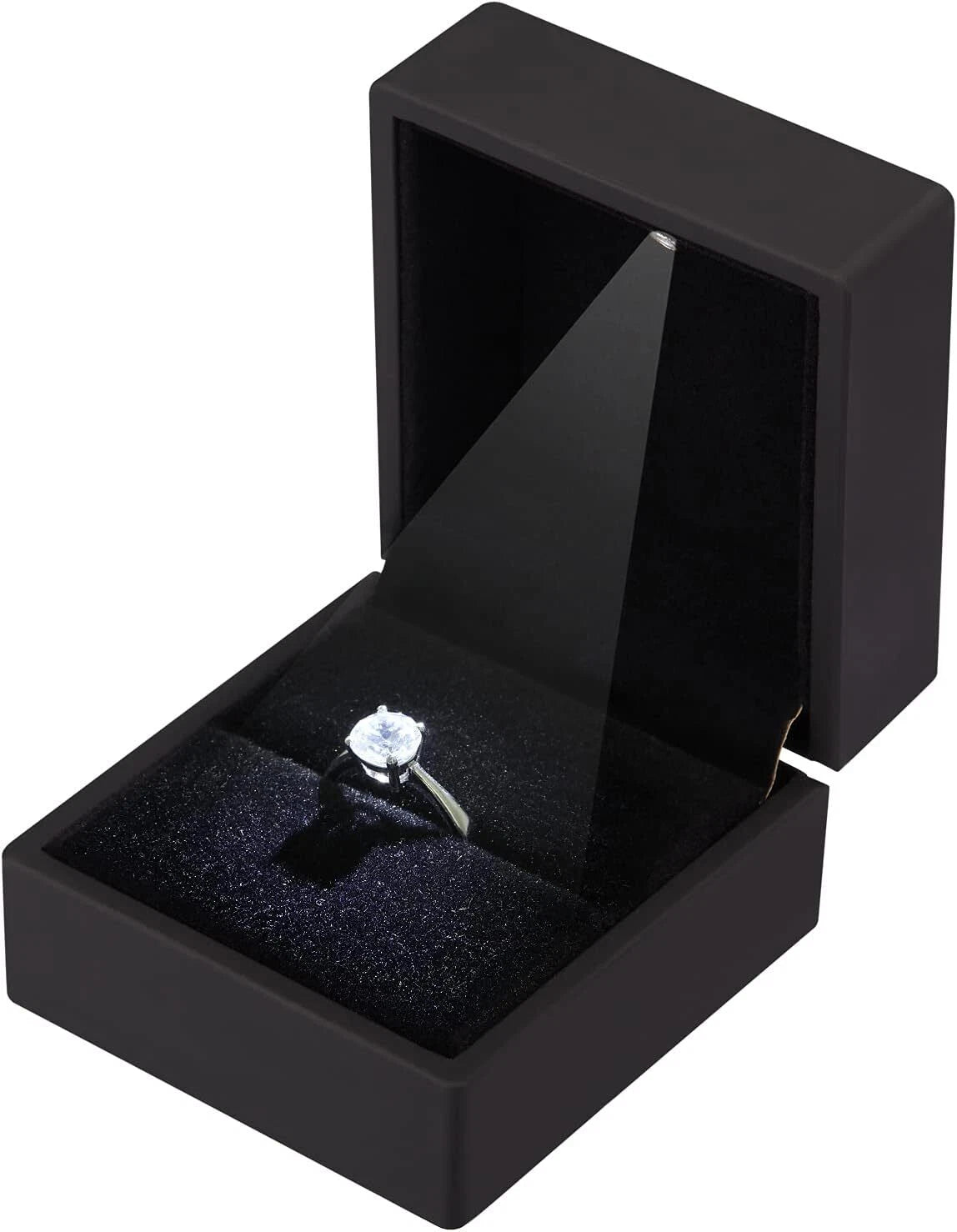 2 Pack Led Ring Boxes With Velvet Inside For Engagement Wedding Storage | eBay