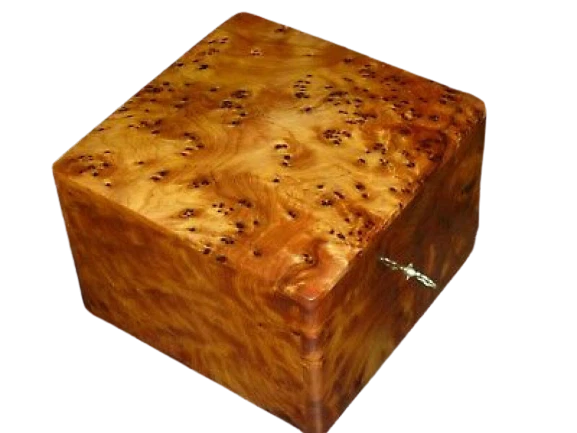 130MM Wooden box Jewelry Box Made Of wooden Thuya Burl,Lockable handmade new2024 | eBay