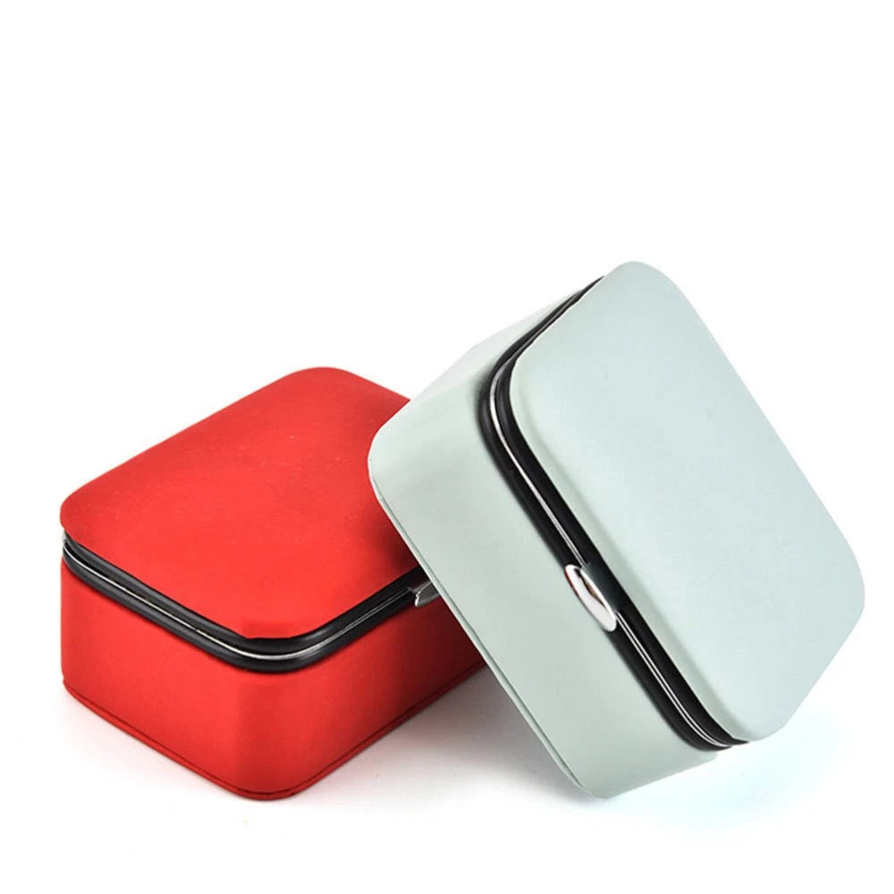 Portable Jewelry Box Jewlery Organizers Earring Storage Case | eBay