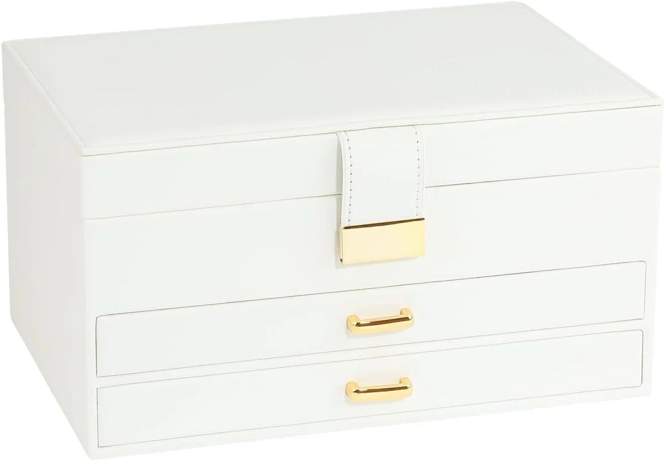 Jewelry Organizer Box, Women Jewelry Box 3 Layers with 2 Drawers, Large Jewelry | eBay