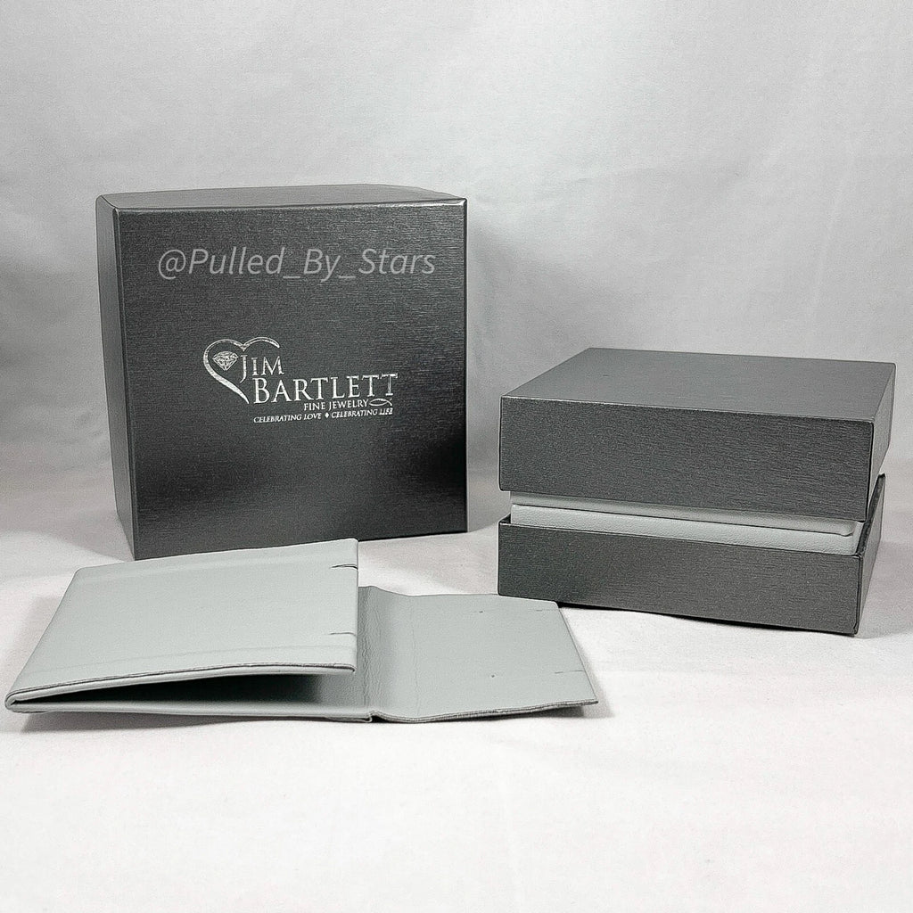 Boutique Jewelers Sleek Metallic Pewter Necklace/Earrings Gift Presentation Box | eBay