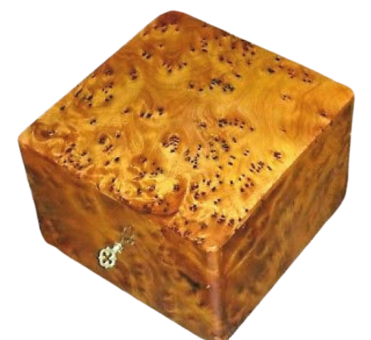 130MM Wooden box Jewelry Box Made Of wooden Thuya Burl,Lockable handmade new2024 | eBay