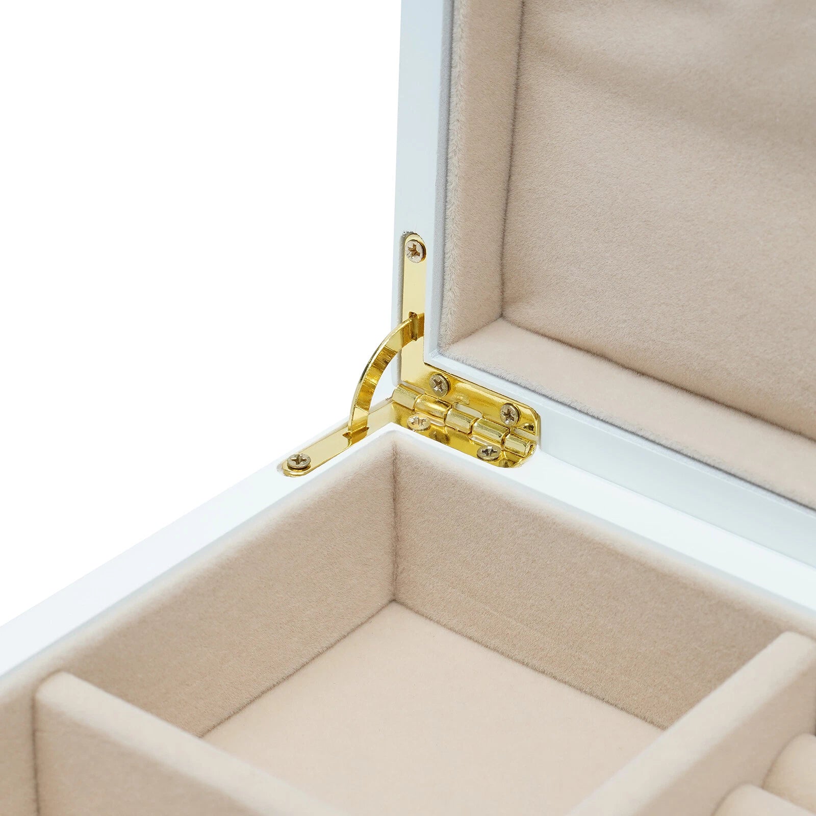 11*7.5*7.1in 3-Layer White Jewelry Organizer Box For Storage Earrings Necklace | eBay