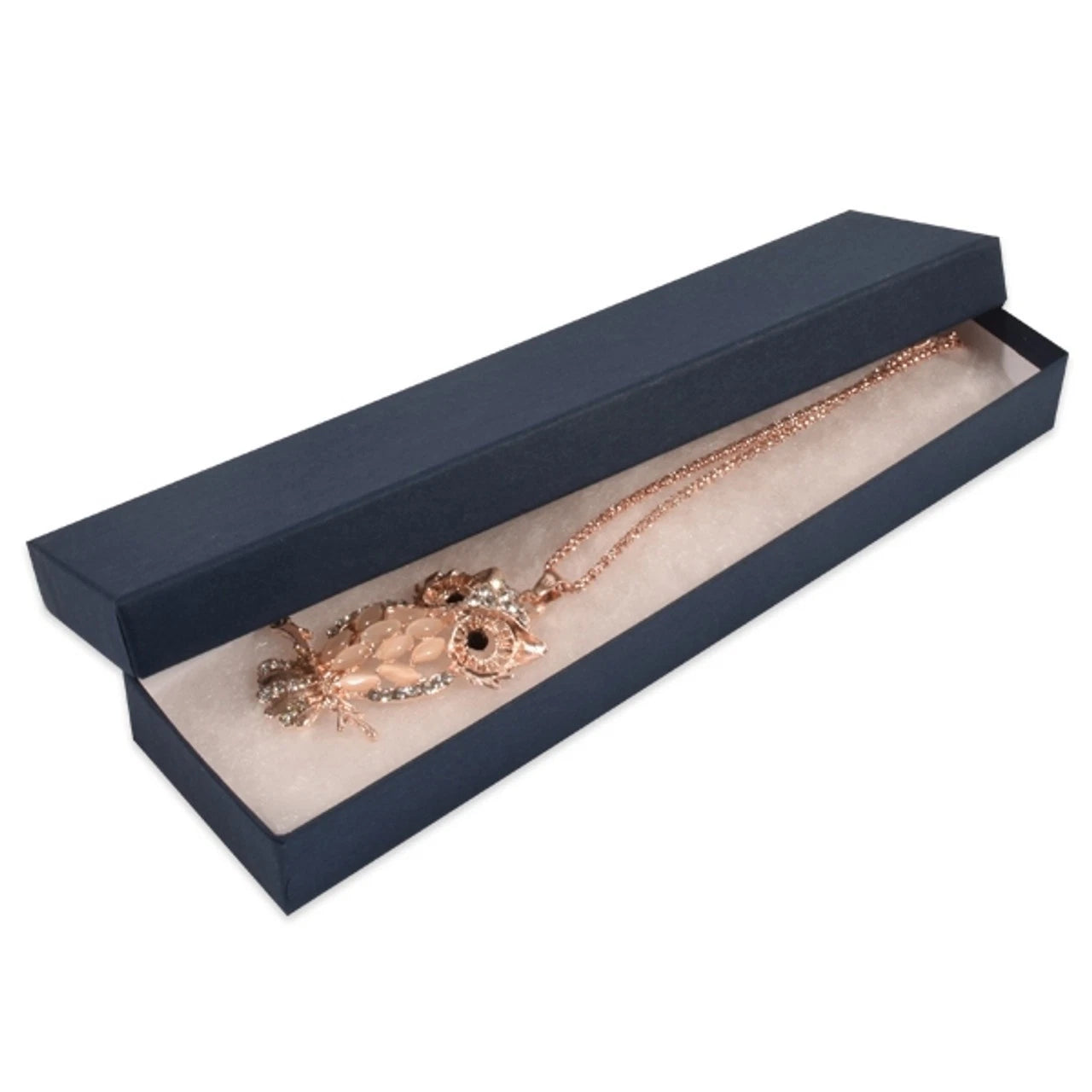 100 Matte Navy Blue Jewelry Boxes - 8" x 2" x 7/8" | eBay