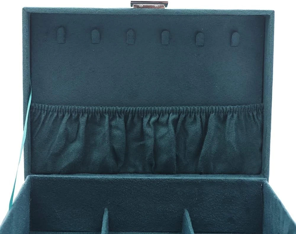 3 Layers Jewelry Box Organizer Large Capacity Case Flannel For Ring | eBay
