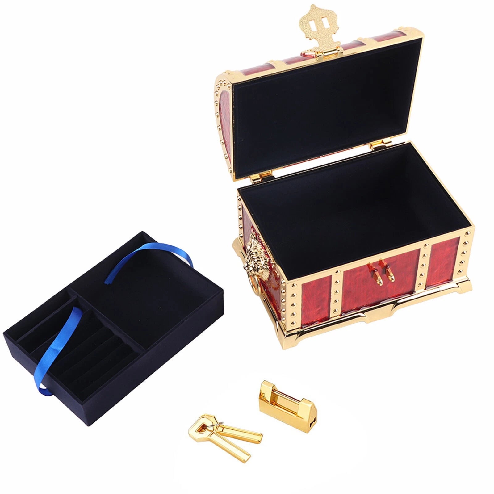 Jewelry Storage Box Ring Necklace Vintage Delicate Case Organizer Wedding Decor | eBay