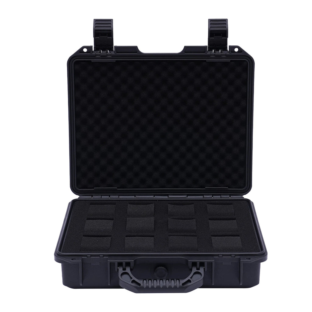12-Slot Watch Travel Case Hard Shell Protection Organizer Jewelry Storage Box | eBay
