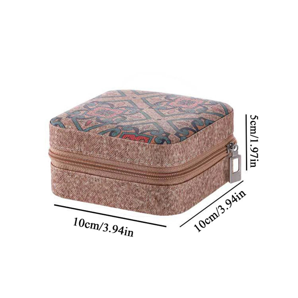 Vintage Portable Jewelry Storage Box Ring Necklace Jewelry Storage Holder η | eBay