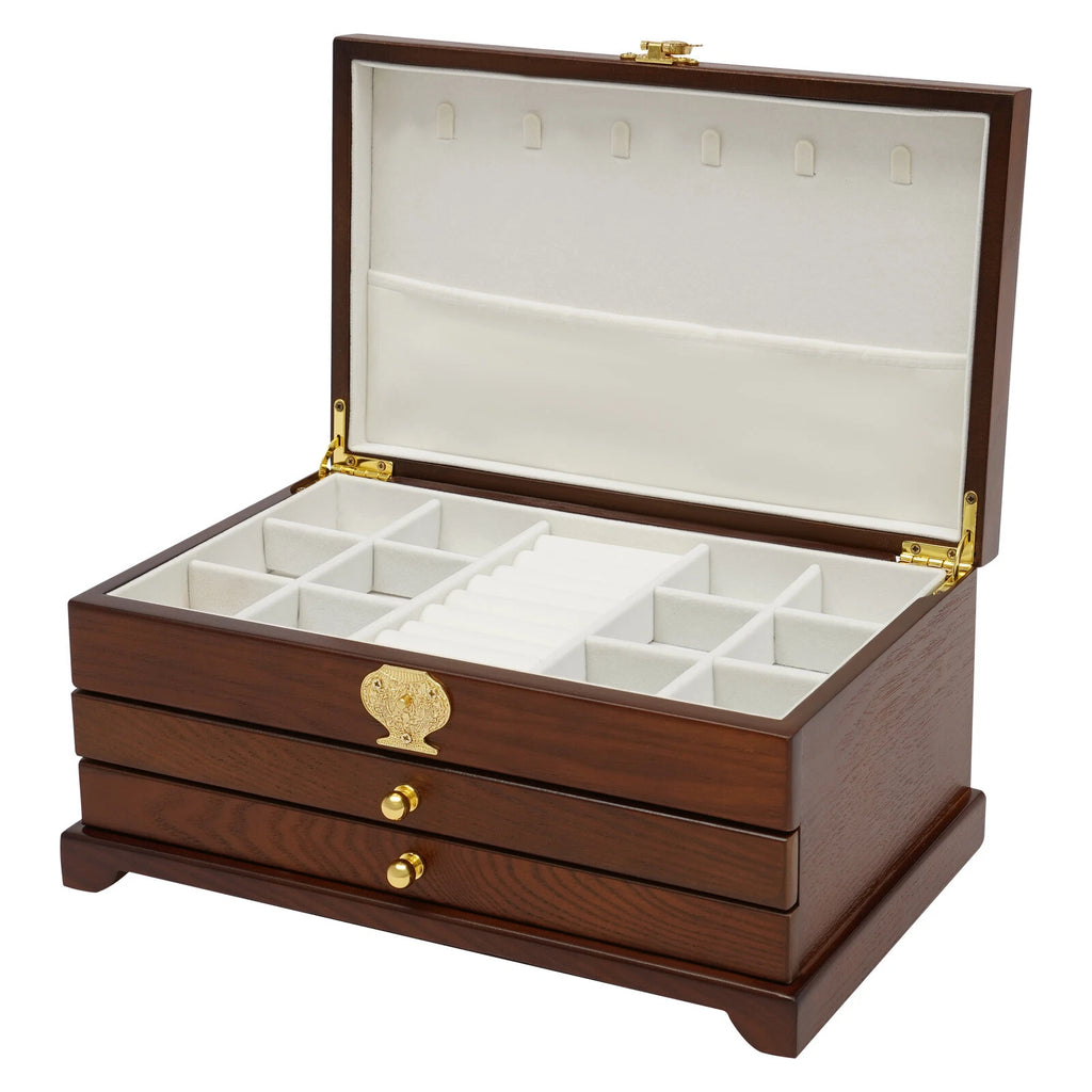 Jewelry Box Organizer for Women Girls 3 Layer Large Jewelry Storage Case White | eBay