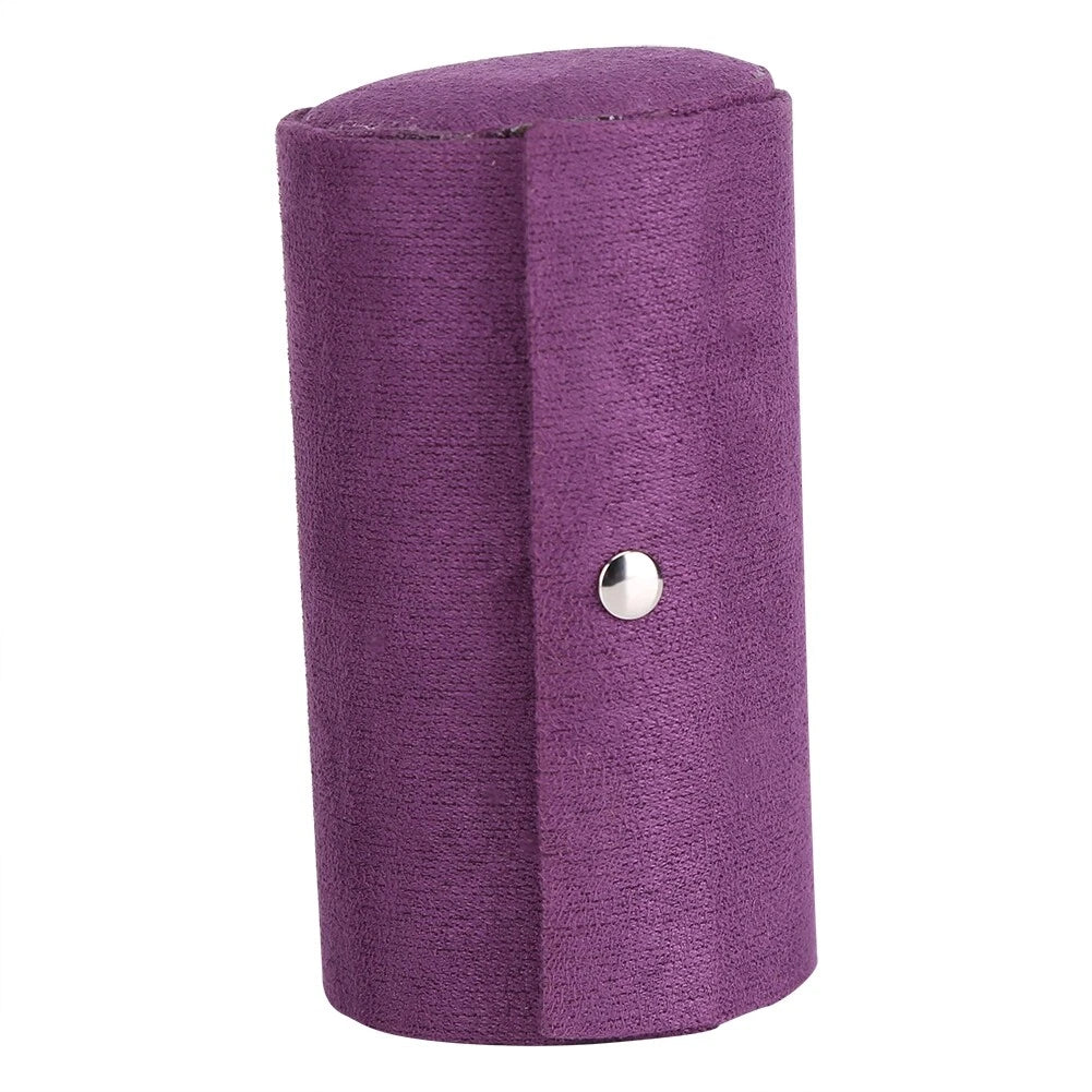 (Purple)Portable 3 Layers Cylinder Shaped Jewelry Storage Box Organizer For US | eBay