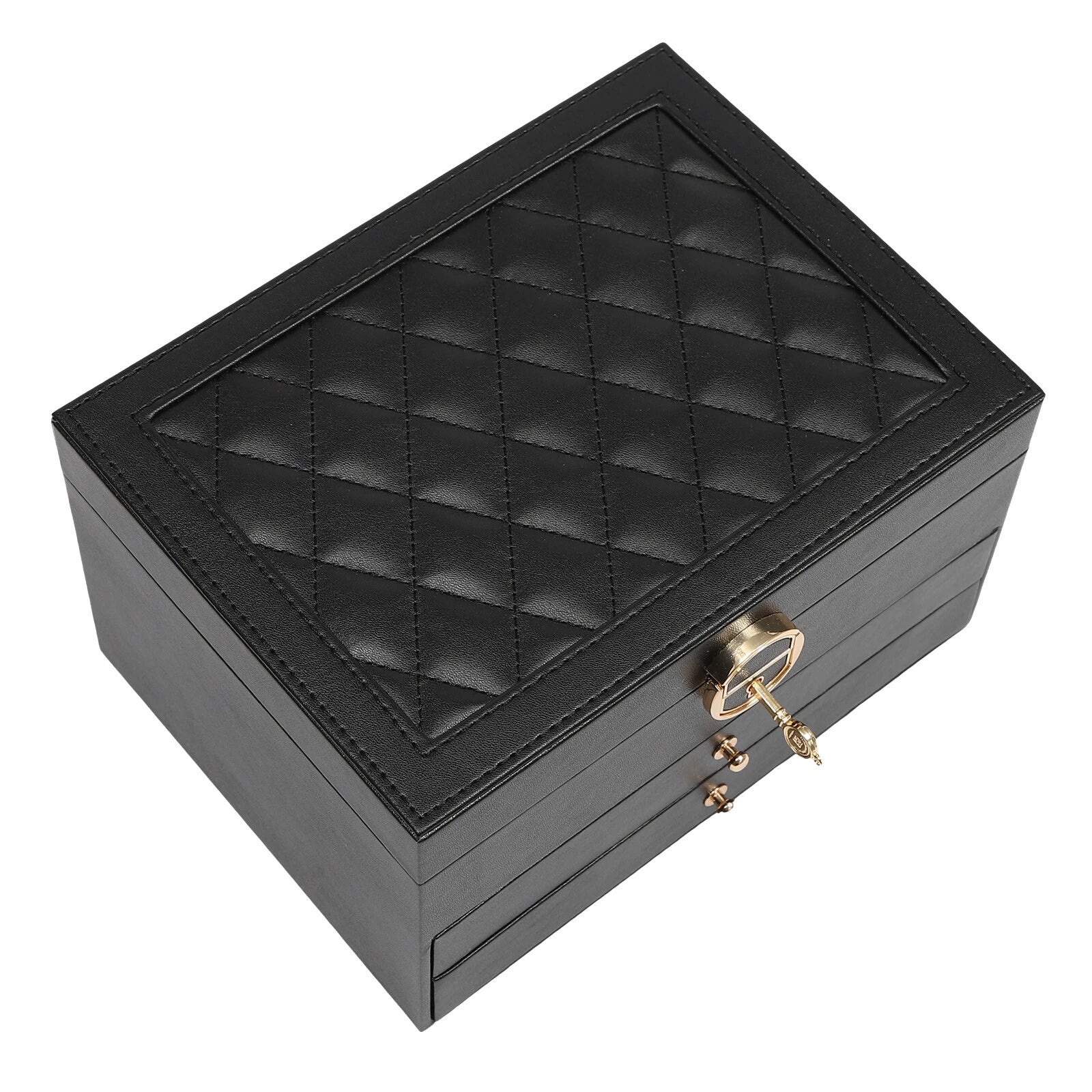 PU Watch Storage Box with Drawer Jewelry Organizer Watch Holder Display Case | eBay