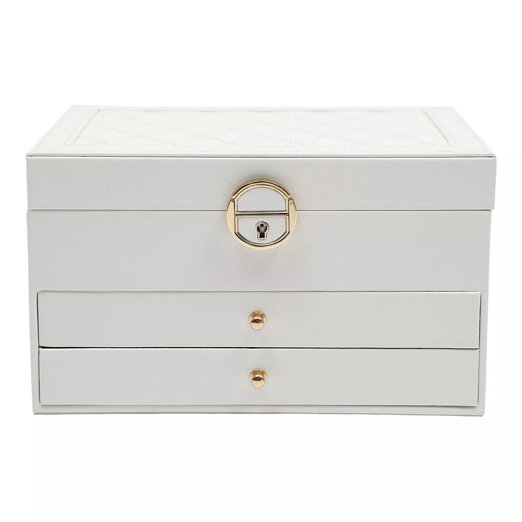 3 Tier Watch Box Jewelry Organizer Case Holder Bracelet Display Case with Drawer | eBay