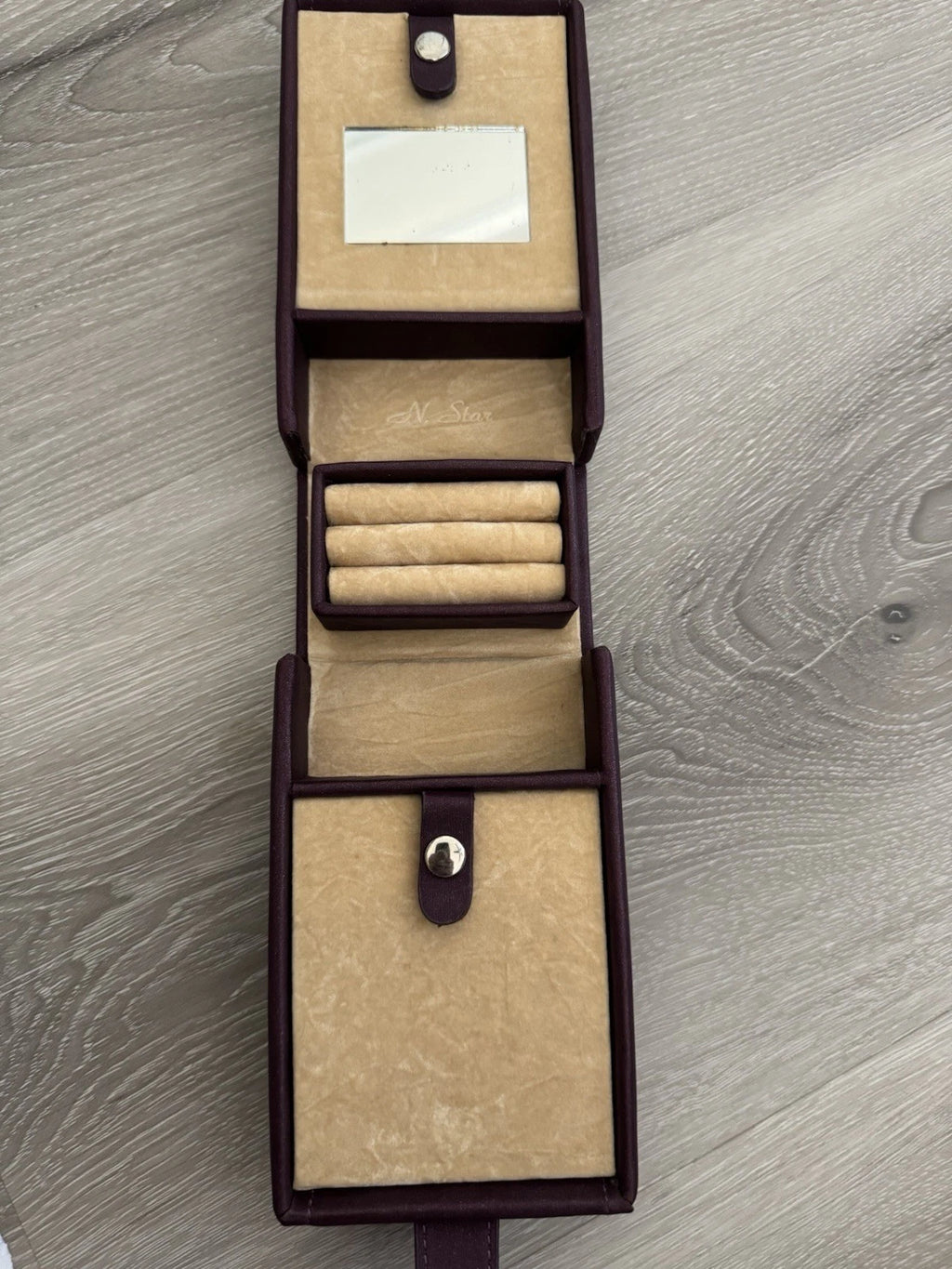 Burgundy Jewelry Storage Box | eBay