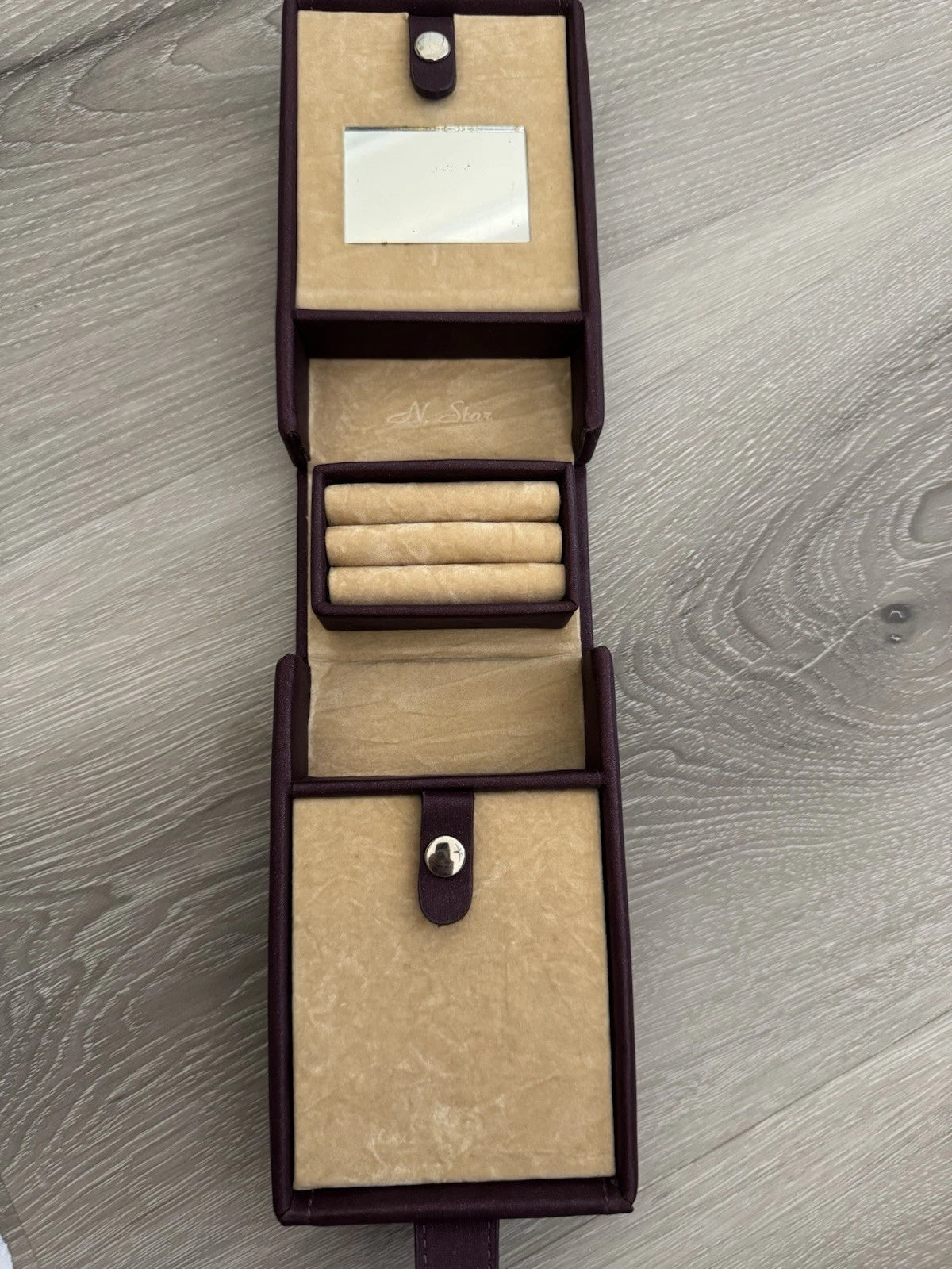 Burgundy Jewelry Storage Box | eBay