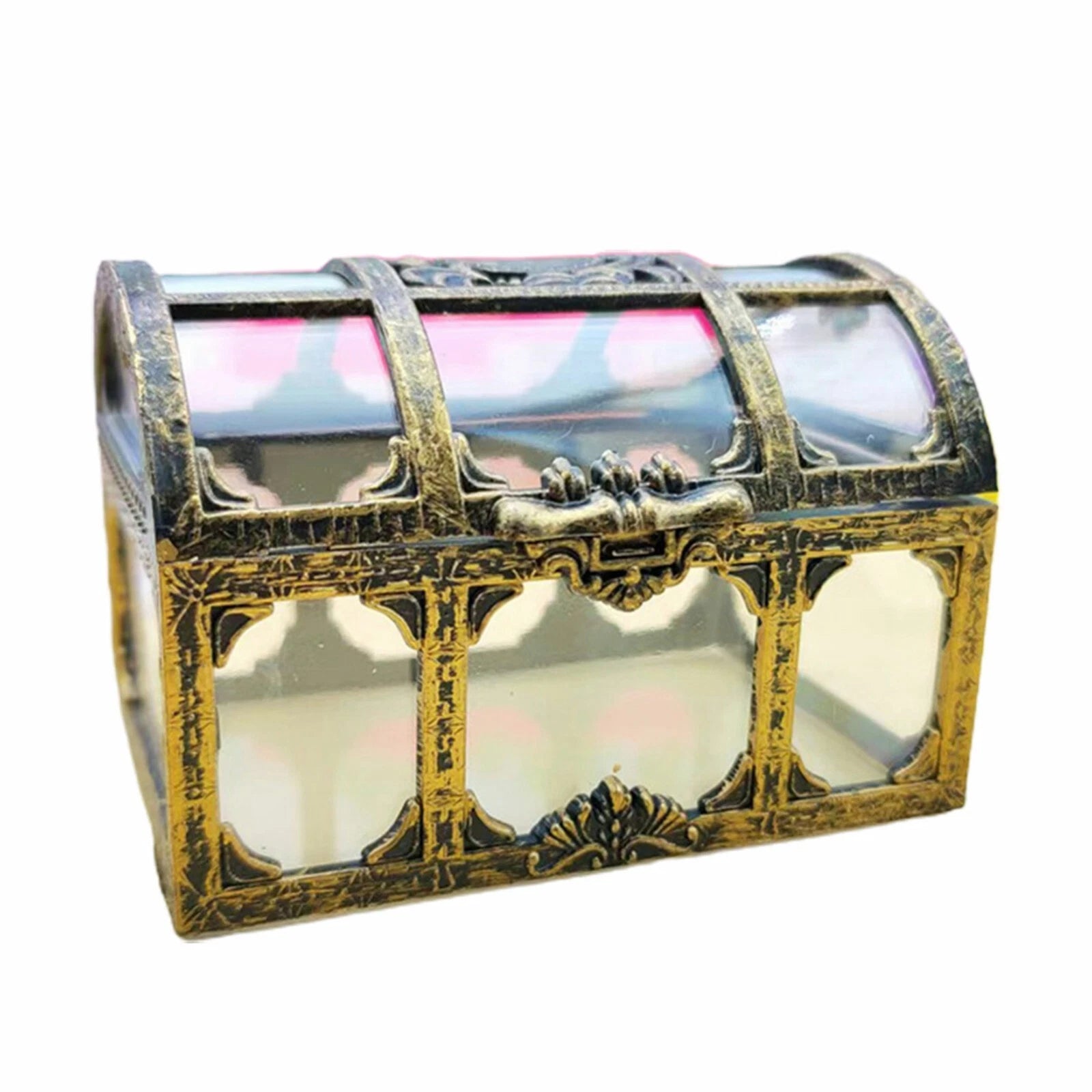 Clear Pirate Treasure Chest Storage Box for Coins Jewelry Vintage Retro Cases | eBay
