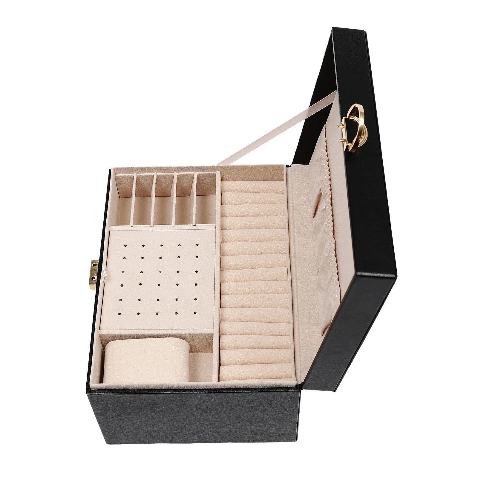 PU Watch Storage Box with Drawer Jewelry Organizer Watch Holder Display Case | eBay
