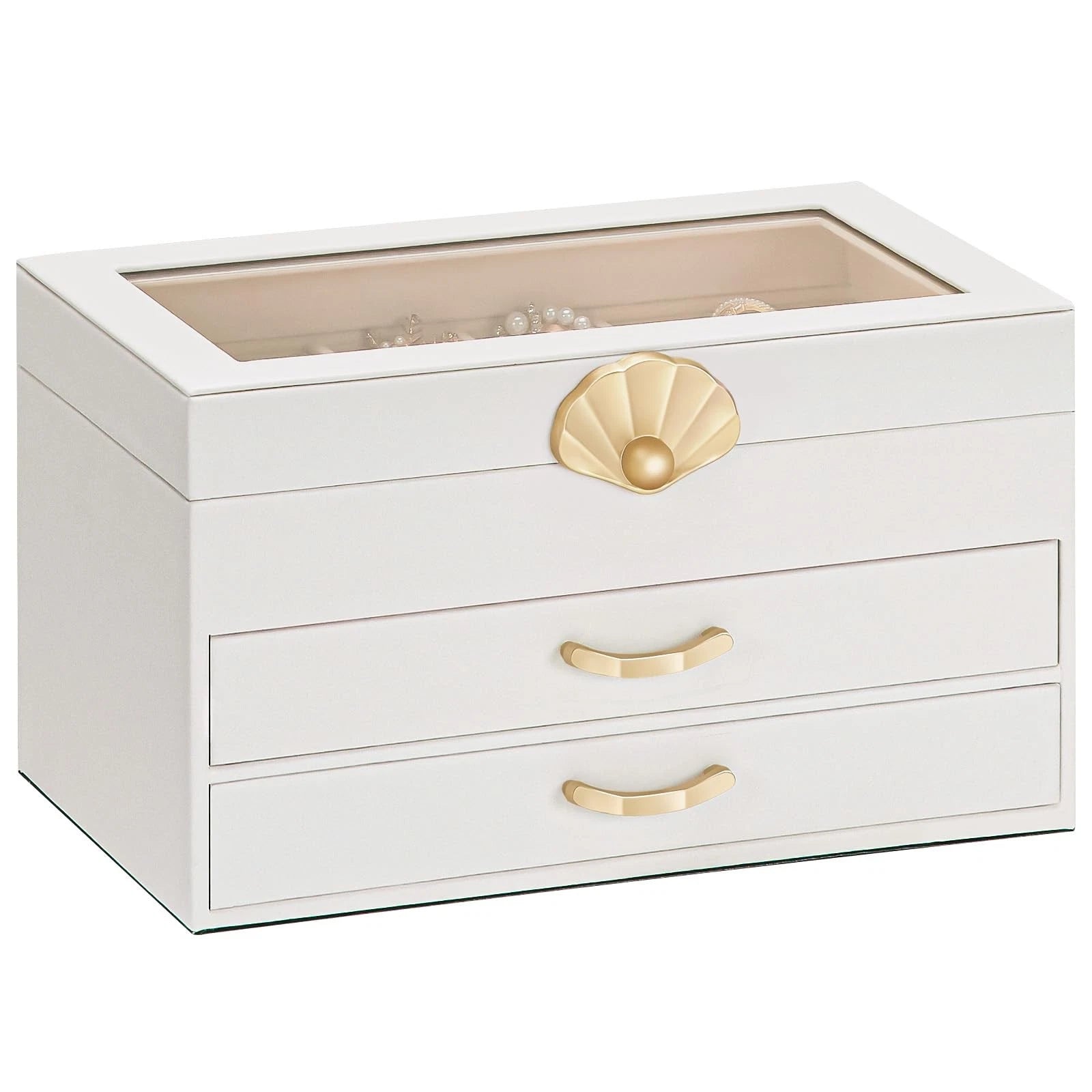 Enthralite Jewelry Box with 2 Drawers Jewelry Display Organizer for Earrings | eBay