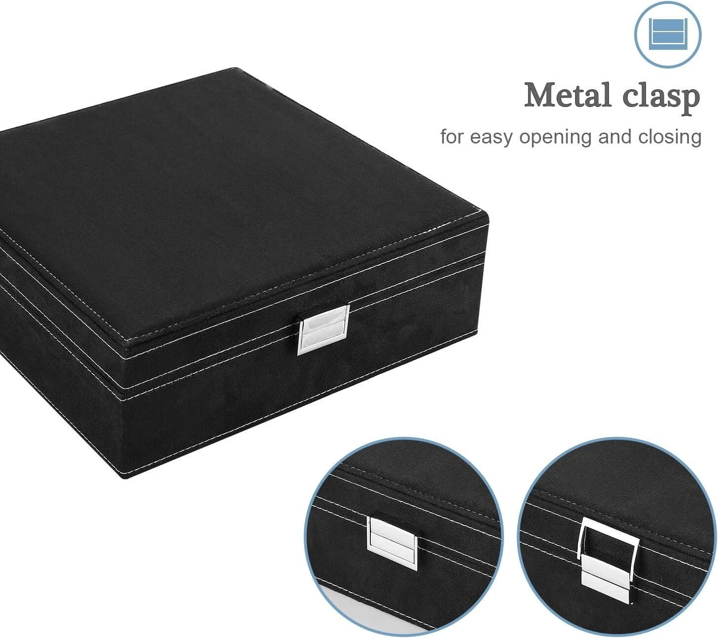 Luxurious Freestanding Jewelry Case - Velvet Organizer for Necklaces & Earrings | eBay