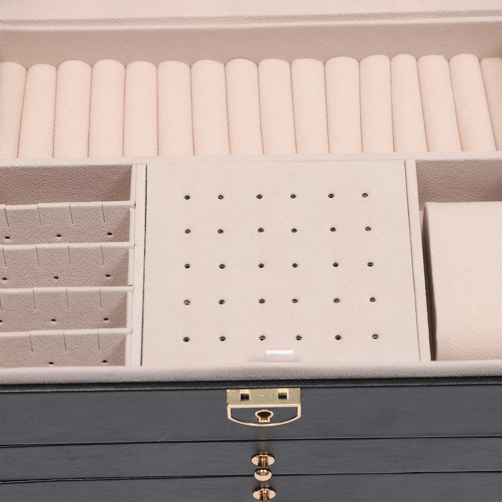 PU Watch Storage Box with Drawer Jewelry Organizer Watch Holder Display Case | eBay