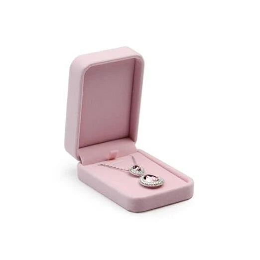 Luxurious Velvet Necklace Storage Box Pendant Gift Case Necklace/Pendant Box | eBay