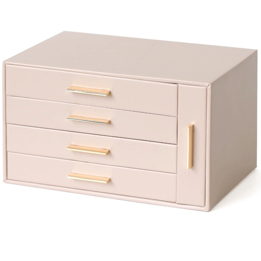 EZDeco 5 Layer Jewelry Box for Women,PU Leather 4-Layer Jewelry Holder Organi... | eBay