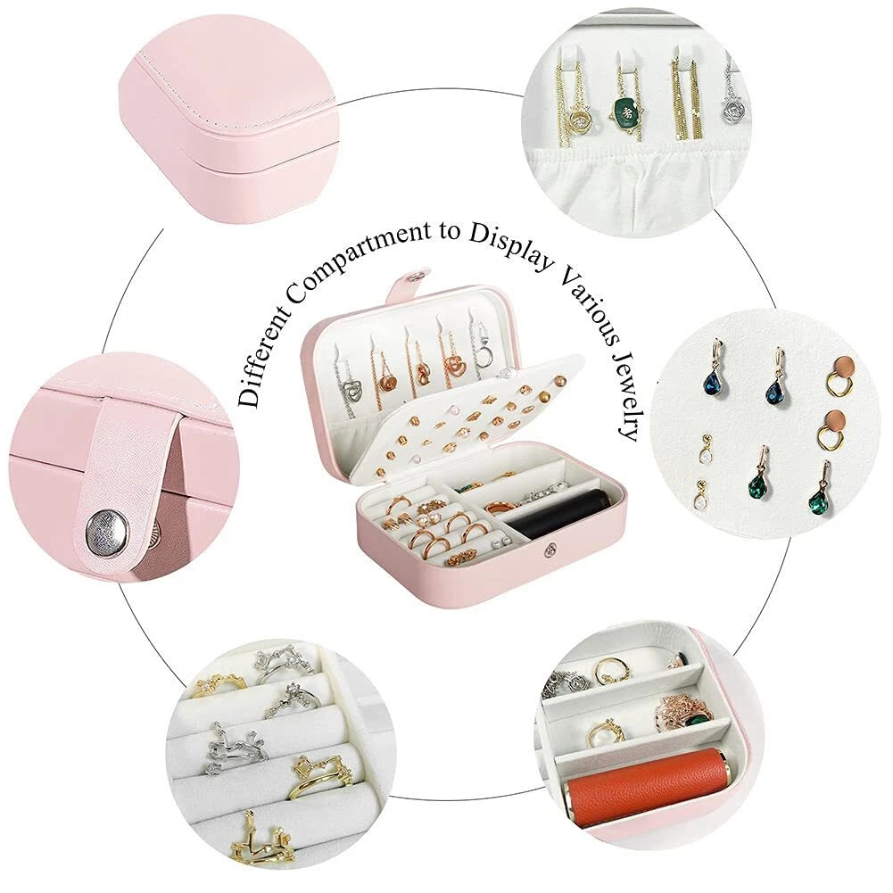 Jewelry Box Lockable Display Case Organizer Drawers | eBay