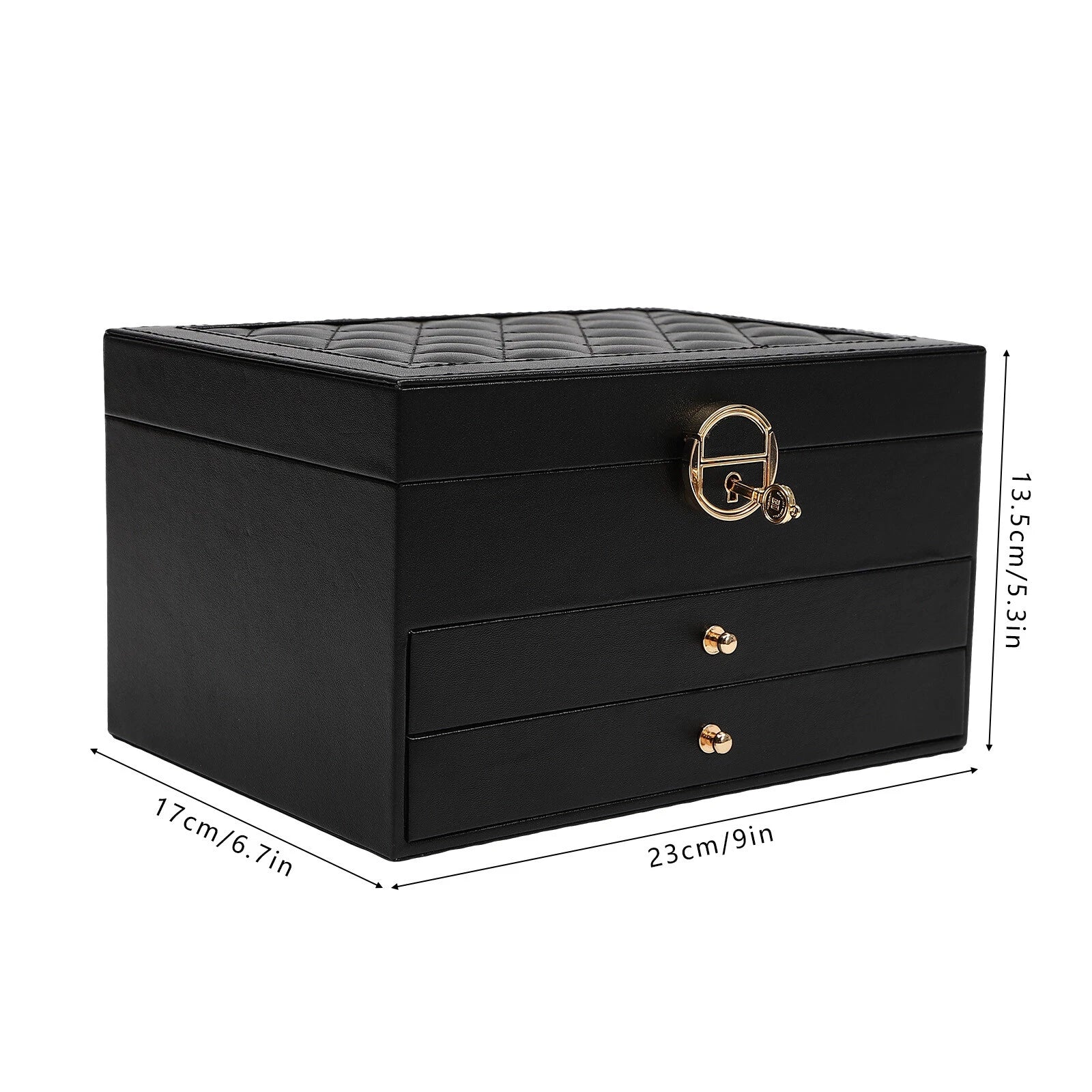 PU Watch Storage Box with Drawer Jewelry Organizer Watch Holder Display Case | eBay