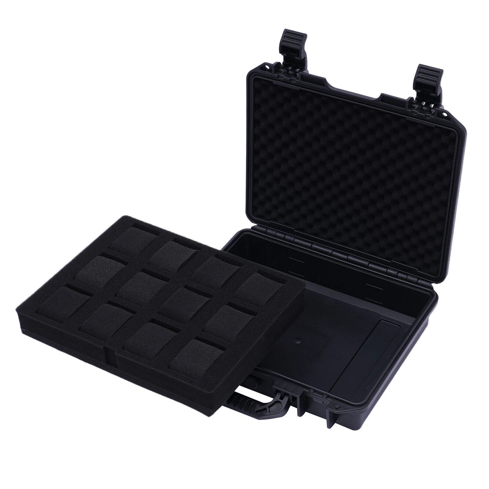 12-Slot Watch Travel Case Hard Shell Protection Organizer Jewelry Storage Box | eBay