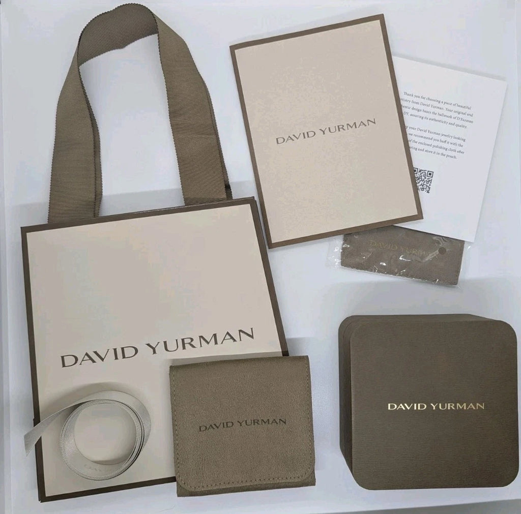 AUTHENTIC David Yurman Jewelry Gift Packaging Set 2025 Box, Bag, Pouch & Papers | eBay