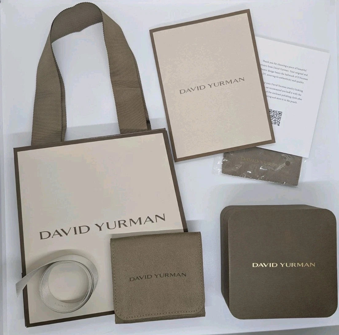 AUTHENTIC David Yurman Jewelry Gift Packaging Set 2025 Box, Bag, Pouch & Papers | eBay