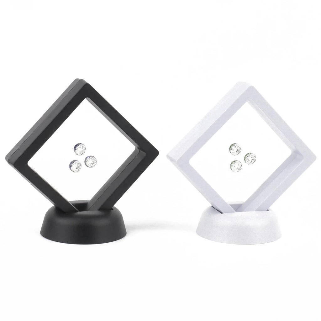 PE Film Jewelry Storage Box 3D Packaging Case Floating Frame Necklace Display | eBay