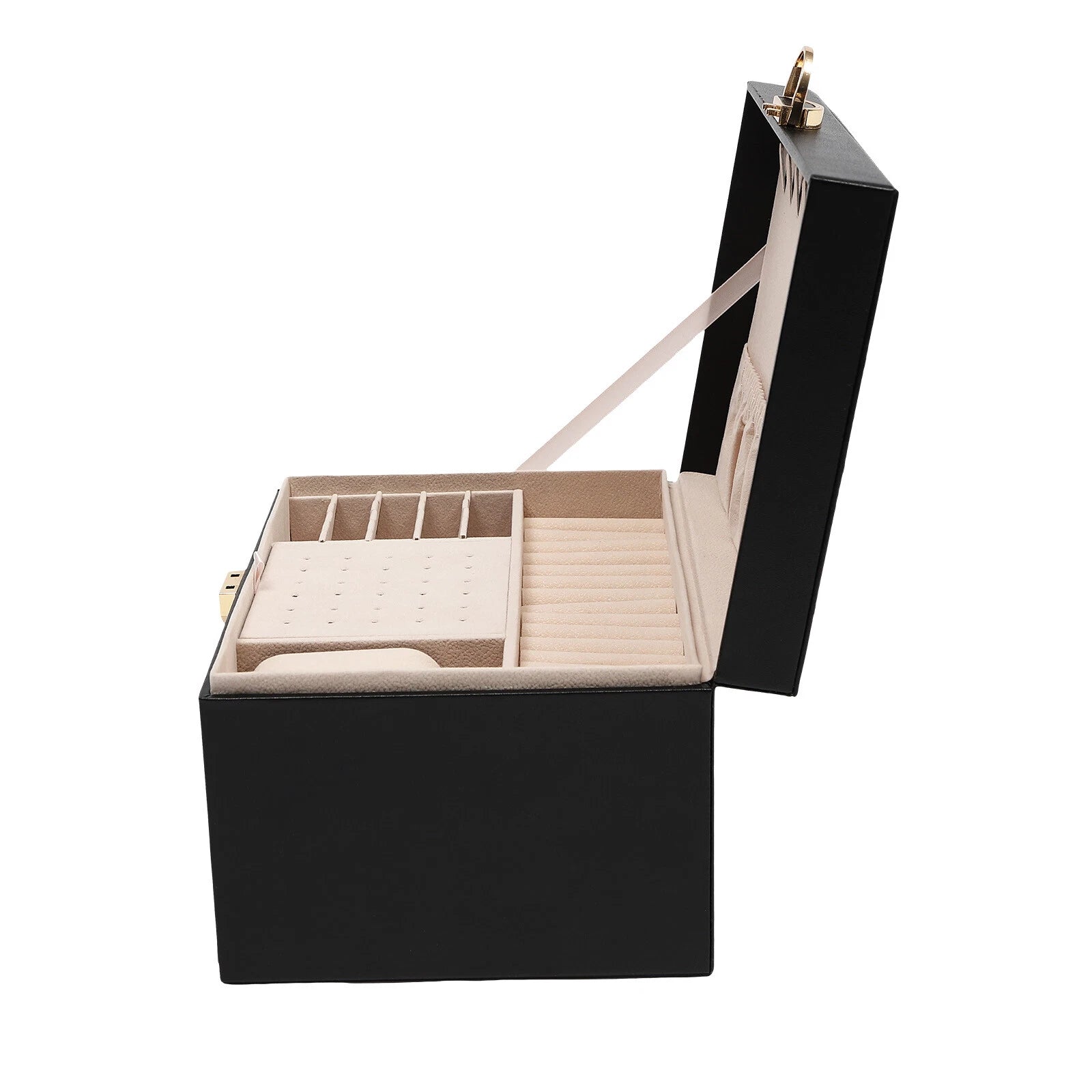 PU Watch Storage Box with Drawer Jewelry Organizer Watch Holder Display Case | eBay