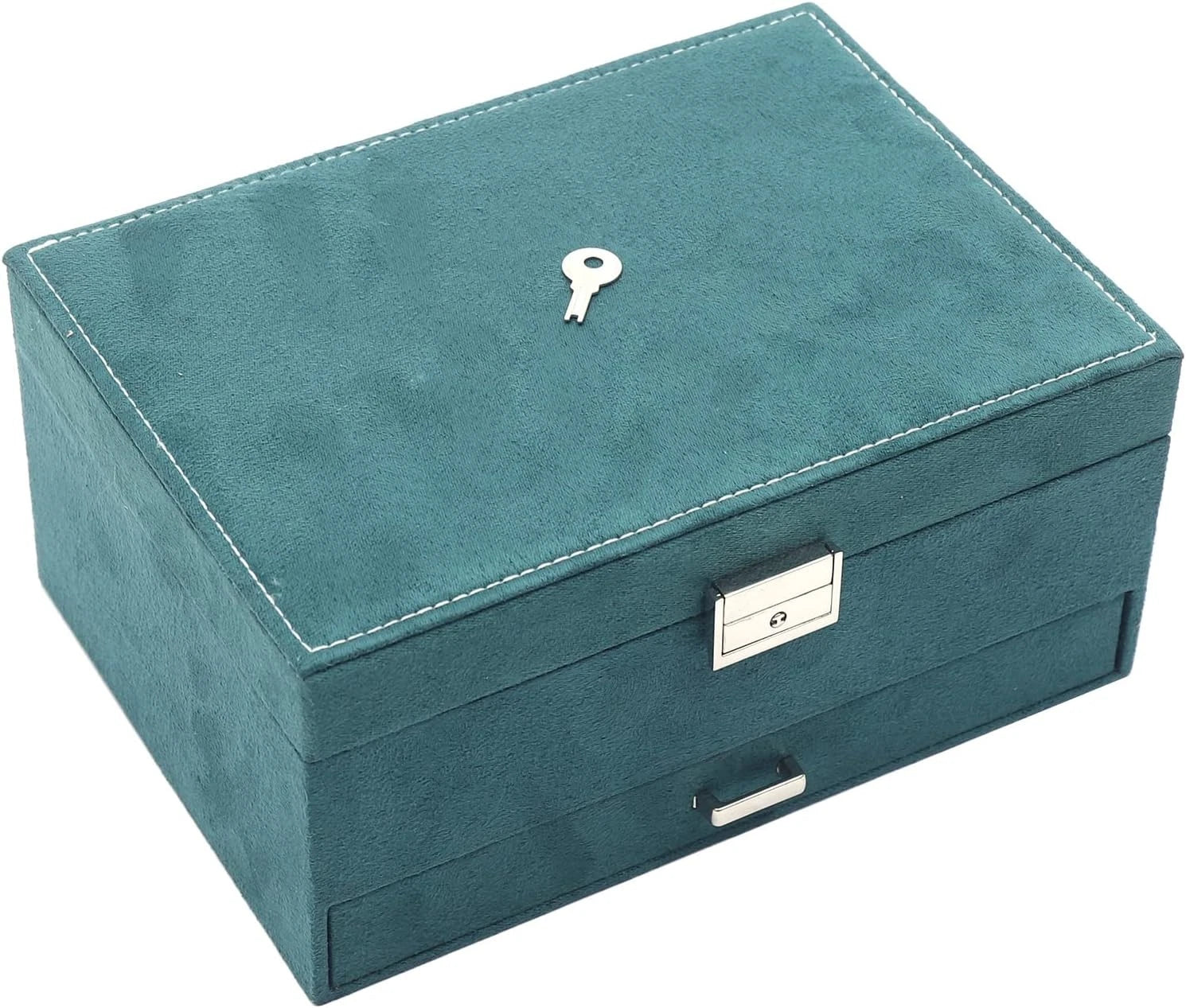 3 Layers Jewelry Box Organizer Large Capacity Case Flannel For Ring | eBay